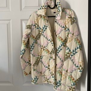 Universal thread quilted jacket